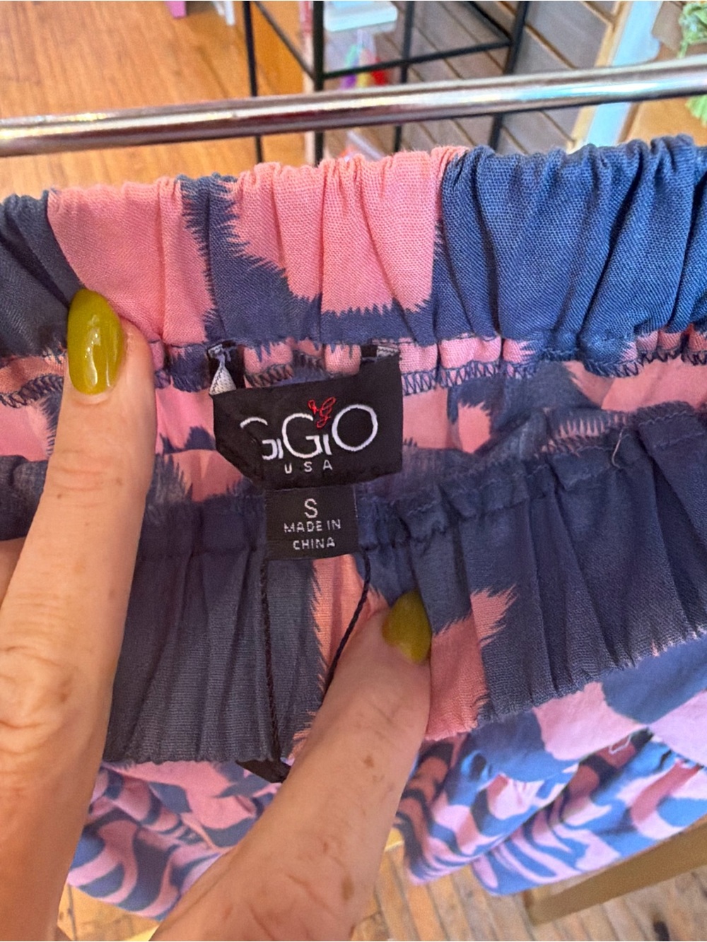 GiGi Two-Piece Maxi Dress in Pink and Blue - Picture 2 of 6